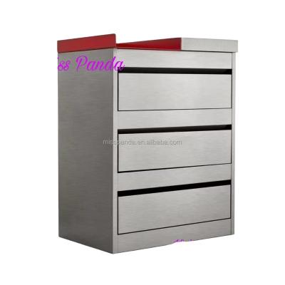 China High Quality And Good Price Hair Salon Storage Cabinet Eco-friendly Stylish Beauty Salon Cabinets Styling Station Stainless Steel Cabinet for sale