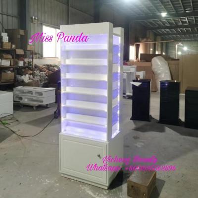 China Modern Newest Storage Or Nail Rack With Changing Lights In Hot Sales In China for sale