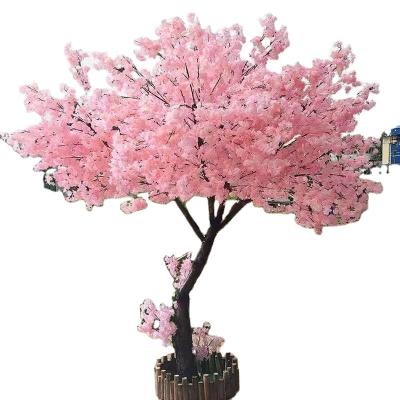 China Beautiful Colorful Artificial Indoor Cherry Blossom Tree Arches Customized Size Outdoor White Pink Japanese Cherry Wedding Blossom Tree for sale