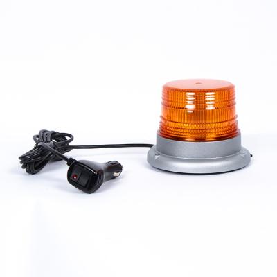 China New 60W PC+Aluminum DC10-30V LED Strobe Emergency Strong Magnetic Amber Flashing Warning Light Aluminum Based for sale