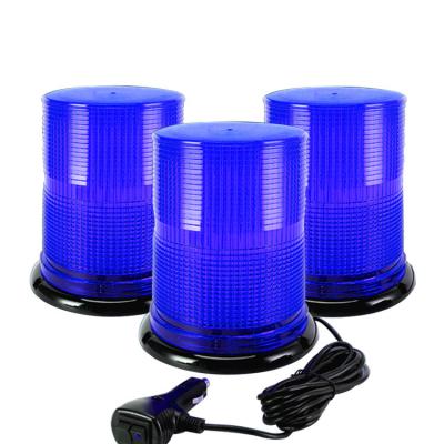 China PC+ABS 12V 24V Ambulance Emergency Strobe Blue Rotating Flashing Warning Light Led Beacon Light for sale