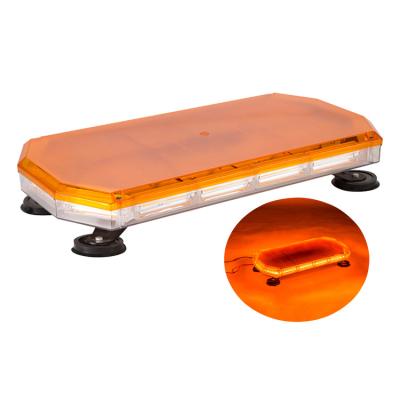 China Emergency Vehicles 140W Roof Mount COB Led Emergency Car Strobe Flashing Light Warning Light Amber Bar for sale