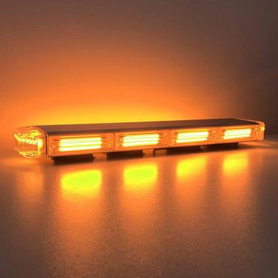 China Die Cast Aluminum Bar Housing 23Inch Amber Low Profile Emergency Car LED Mini Warning Light for sale