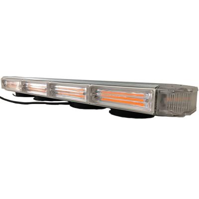 China Car Aluminum Permanent Roof Emergency Power Housing 100W Amber High Diecast Top Light Bar Led Strobe polic Mini Light Bar COB for sale