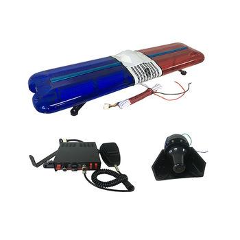 China PC+Aluminum 120W Police Red Blue Led Police Flashing Light Bar Emergency Siren Speaker Used Police Light Bar for sale