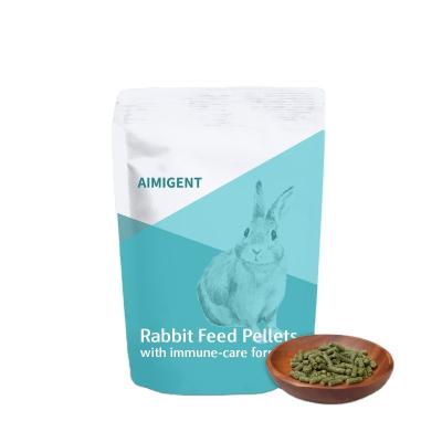 China Private label pet viable rabbit food pellets natural rabbit pet food pellet with rabbit energainer for sale