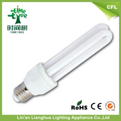 Cina Luce luminosa eccellente fluorescente a forma di U CFL di giorno delle luci di lampadina di colore 2 di 100% tri 13W 7000K in vendita