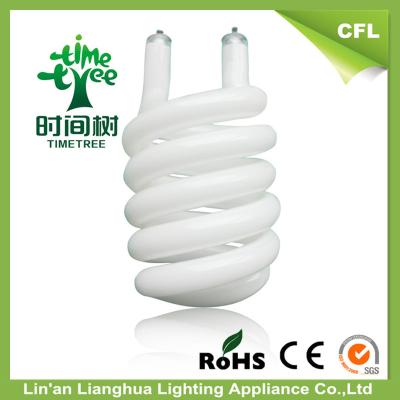 China T4 14W 16W 18W 22W CFL Glass Tube / Half Spiral Glass Tube With CE ROHS for sale