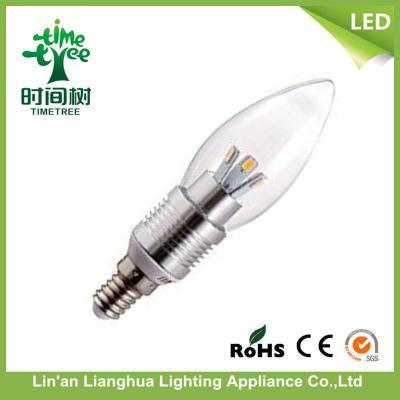 China Decorative Candelabra e27 / b22 / e14 Led Light Candle Bulbs With Aluminum Holder for sale