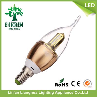 China Energy Saving Tail e14 / e12 Led Candle Light Bulbs For Residential Buildings for sale