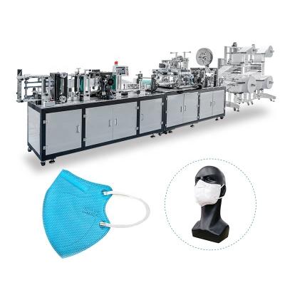 China energy & Factory Hot Sale High Speed ​​Full Automatic N95 Ear-loop Folding Extracting Nonwoven Medical Face Mask Making Machine for sale