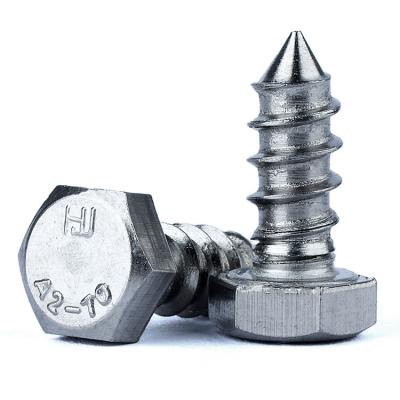 China Pan China Fasteners Supplier Galvanized Steel or 304 316 Stainless Steel Self Tapping Screw Wood Hex Head for sale