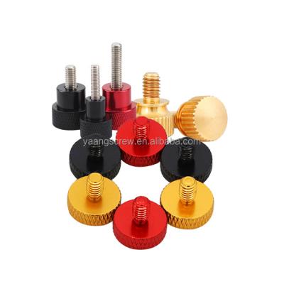 China Pan China Wholesales High Precision Anodized Thumb Screw 2-56 8-32 4-40 6-60 M3M4M5M6 Knurled Lead Aluminum Thumb Screw for sale