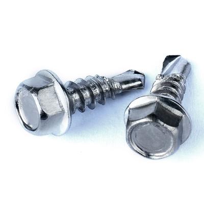 China Pan Hexagon Washer Head Self-Drilling Screws Drilling In Metal Carbon Steel Stainless Steel Tapping Screw for sale