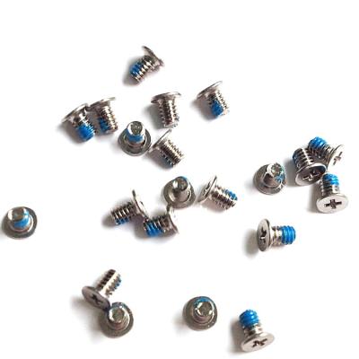 China Pan Nylon Patch Flat Head Screws M2.5 M3 M4 M5 M6 Nylon Patch Locking Machine Screw for sale