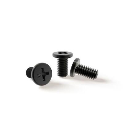 China HEX China Wholesales Steel Flat Head Black Thin Head Screw M1.2M1.6M2M3 Small Cross Machine Screws for sale