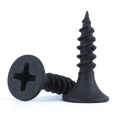 China Flat Black Steel Cross Phosphor M5 Bugle Head Tapping Screw for sale