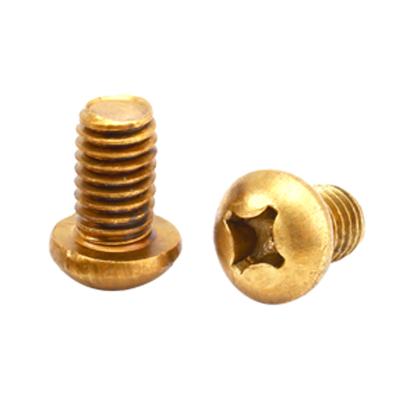 China Small Stainless Steel Watch Pan Screw Micro Pan Head Brass Screws m2m3m4m5m6 Brass Screws for sale