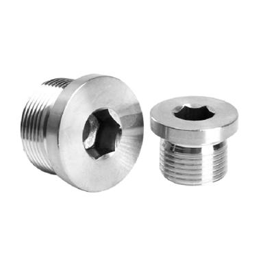 China Pan High Quality Internal Drive Screw Plugs With Collar Stainless Steel Thread Cylindrical Hexagon Socket Screw Plugs DIN 908 for sale