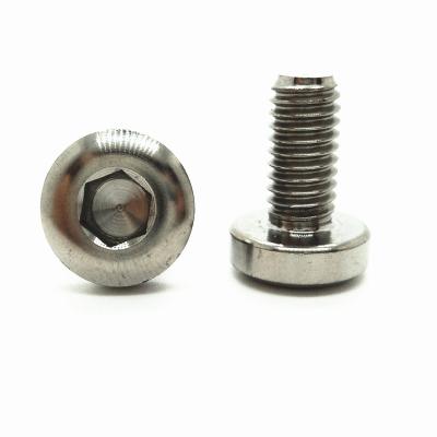 China Titanium Hexagon Pan Head Screw Machine Screws M2M3M4M5M6 Pan High Quality Hex Socket GR2 GR5 Machine Screws for sale