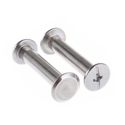 China Custom Aluminum Decorative Bolts Pan Screws and 3mm Chicago Nuts for sale