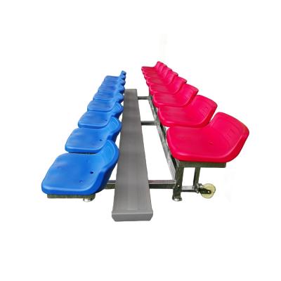 China Double layer mobile simple stand for athletes to rest and spectators to rest on stools in football fields AB-S-02-3.6C for sale