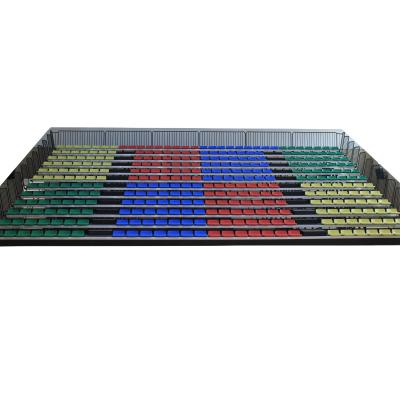 China Indoor Retractable bleacher gym bleacher Telescopic bleachers stadium plastic seats Customize for sale