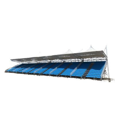 China Outdoor Stadium High Quality  Dismountable Sports Grandstand Metal Bleachers Stand With Plastic Seats For Outdoor Stadium for sale