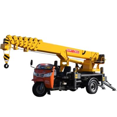 China Mini TRUCK CRANE Three Wheels Mini Truck Crane Telescopic Boom Trucks for sale