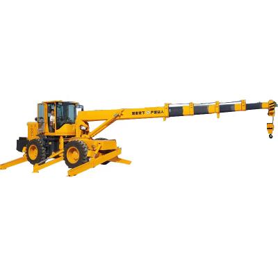 China TRUCK CRANE 8 ton telescopic boom mobile truck crane with spiral drill for sale for sale