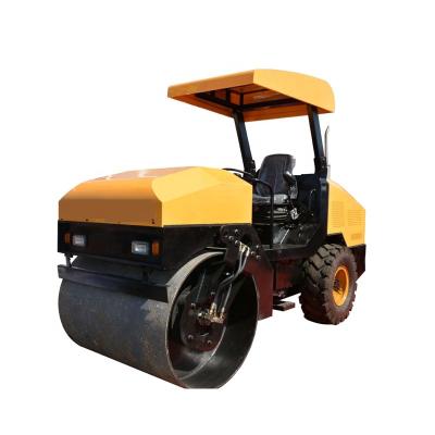 China Home Use 4 Ton Cheap Mini Road Roller With Mechanical Drive for sale