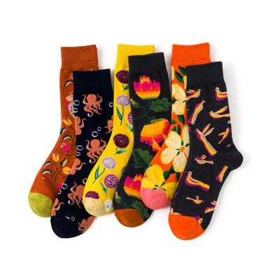 China Breathable Warm Home Winter Socks Fuzzy Home Socks Coral Fleece Warm Thick Colorful Mens Striped Winter Socks for sale