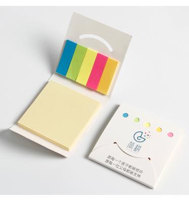 China paper & Cardboard Making Supplier Custom Cheap Marked Office Cute Personalized Mini Shaped Sticky Stick Note Set He Notes Protective Notepads for sale