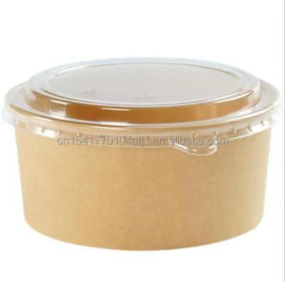 China Free Sample Recyclable Factory Cheapest Eco-Friendly Paper Food Boxes Custom Take Away Disposable Food Packing Lunch Box Paper Soup Bowl for sale