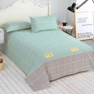 China Hot Sale Bedding Sheet Quilt Cover Pillowcase Anti-static 100% Polyester Brushed Fabric Printed Bedding Set for sale