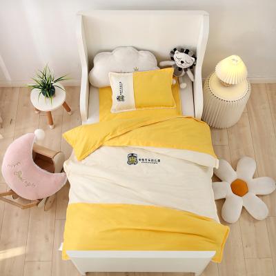 China Kindergarten pure children's protective sheet anti-static pillowcase quilt kindergarten cotton quilt for sale