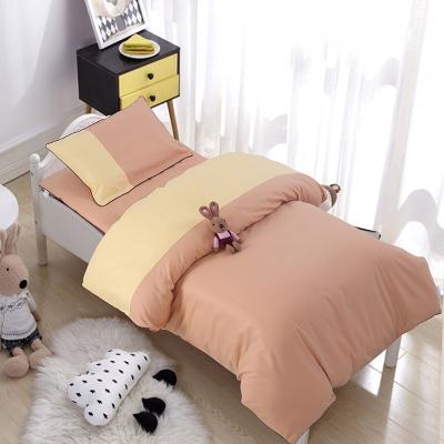 China Anti-static Pure Cotton Children's Kindergarten Nap Quilt Cover Sheets Pillowcases Can Be Customized Embroidery for sale