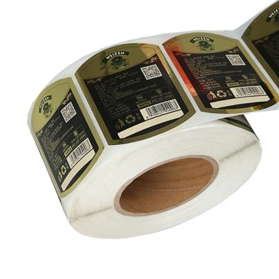 China Waterproof Custom Stickers On Rolls Fasson Paper Material High Quality Printing Adhesive Labels for sale