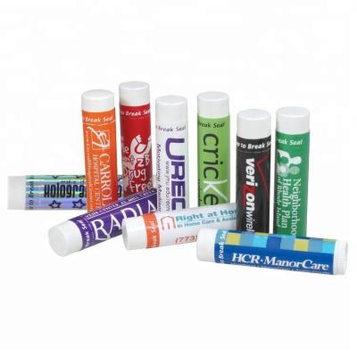 China Custom high quality waterproof lip balm label waterproof lip balm label sticker private printing for sale