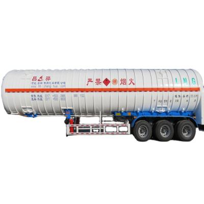 China Tri Axle Truck Trailer Large Capacity LNG Tank Truck With High Quality And Competitive Price for sale