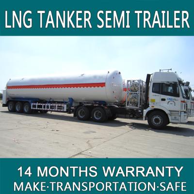 China Aluminum Alloy 5083/5182/5454 LNG Cryogenic Liquid Storage Tank Truck for sale