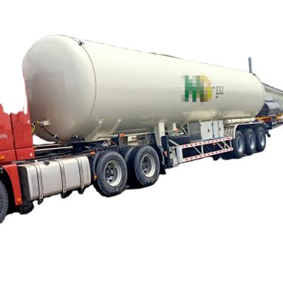 China Truck Trailer HCSV Tri Axle LPG Tanker Trailer / Storage Tank Semi for sale