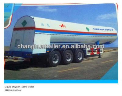 China 52.6 58 M3 Truck Trailer 3 Axle LNG Cryogenic Tanker Semi Trailer for sale