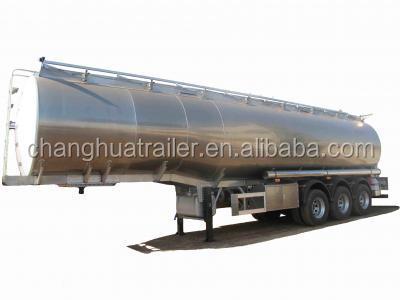 China Truck Trailer 52000L 4 Axle Fuel Tanker Aluminum Semi Trailer With 5 Compartment CIVACON Vapor Recovery System for sale