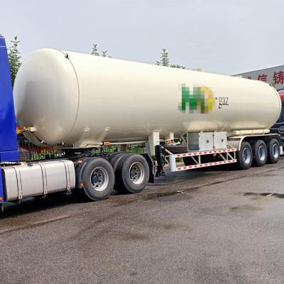 China Hot Selling Liquid Semi Truck Trailer 3 Axle 60 CBM Pressure Vessel LPG Tank Trailer LPG Propane Bullet Tank Trailer for sale