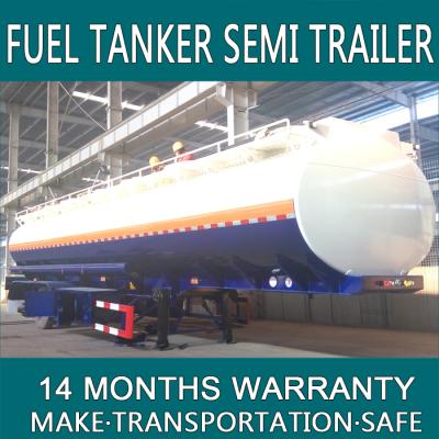 China Q235 Carbon Steel Bunker Tanker For Sale Trailer For Oil Petro Diesel Gasoline Transportation Made Of Carbon Steel With 42000 Liters 3 Axles T82 for sale