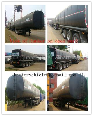 China ASTMA-36 truck trailer/export to Malaysia/25T bitumen tank on truck with hydraulic jack for sale