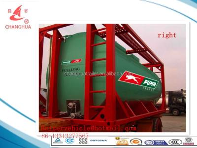 China Truck Trailer JET A1 ISO Tank Container Export To Korea for sale