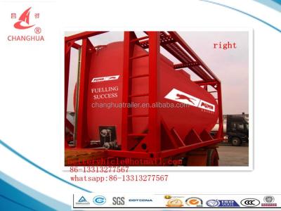 China Truck Trailer 20FT ISO Tank Container For Aviation Kerosene, Kerosene, JET A1 for sale