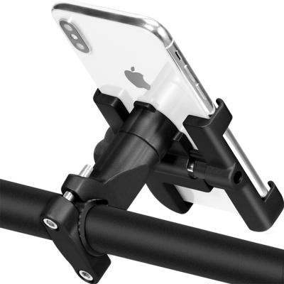 China Adjustable Adjustable Bicycle Phone Holder Other Bicycle Accessories Stand Aluminum Cell Phone Holder for sale